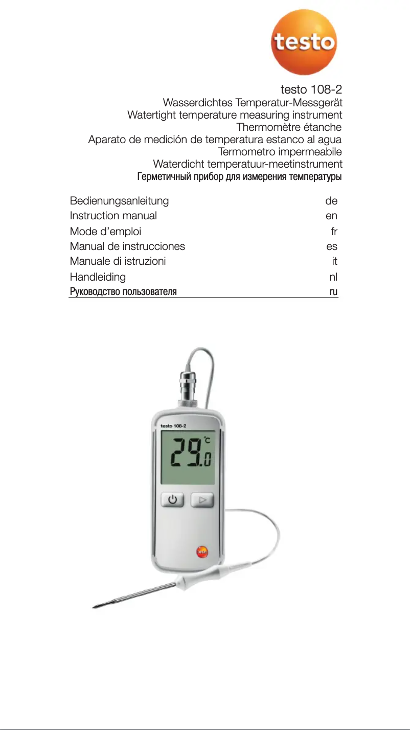 Image de la première page du manuel de l'appareil 108-2