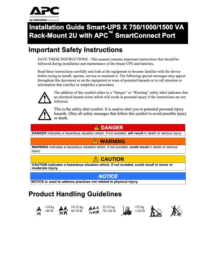 Página 1 del manual Manual de usuario APC SMX48RMBP2U