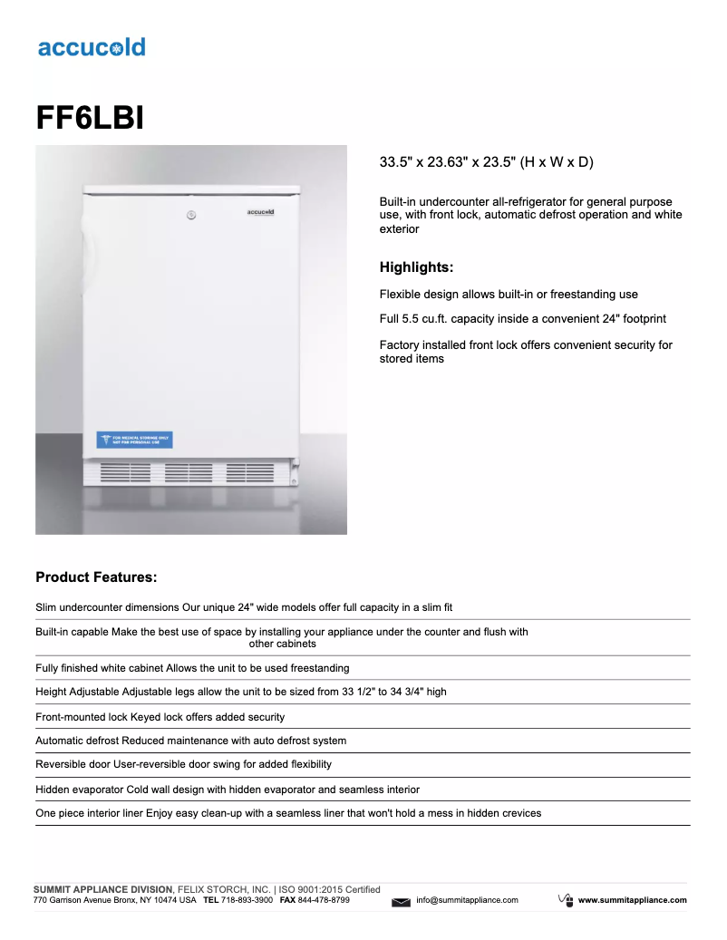 Image de la première page du manuel de l'appareil FF6LBI