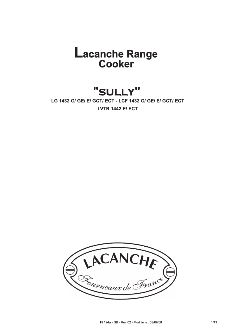 Image de la première page du manuel de l'appareil LCF 1432