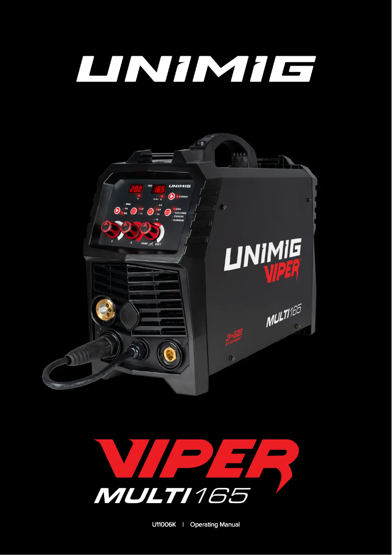 Página 1 del manual Manual de usuario UNIMIG Viper Multi 165