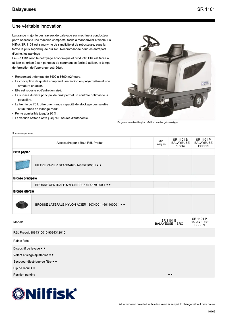 Image de la première page du manuel de l'appareil SR 1101 B