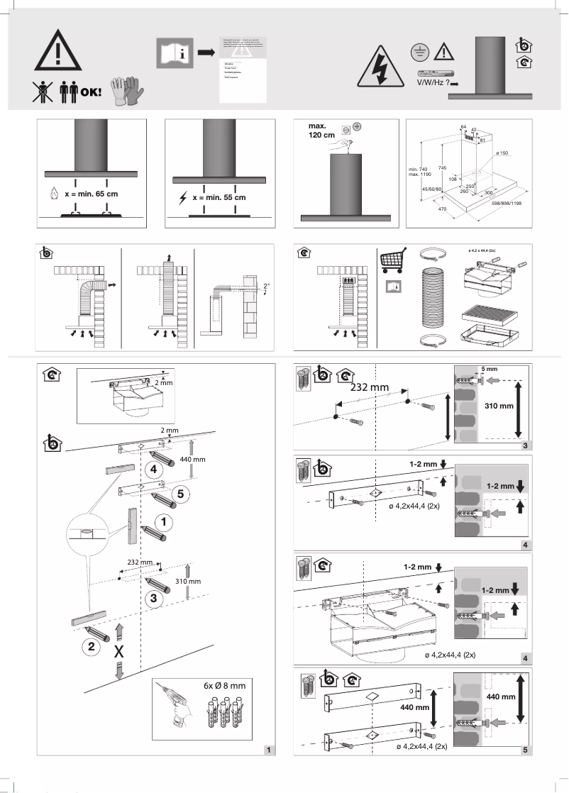 Page 1 de la notice Guide d'installation Pelgrim BSSA971MAT