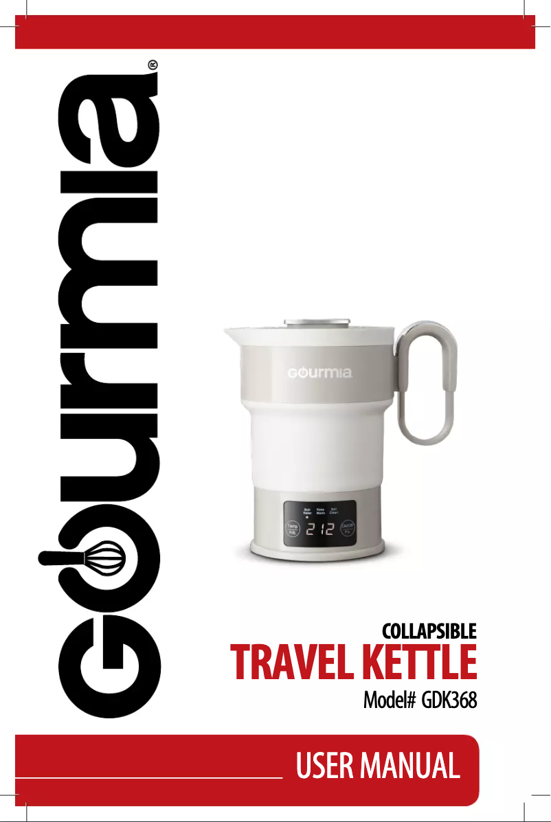 Page n°1 - Manuel utilisateur Gourmia GDK368