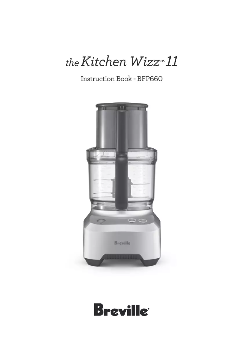 Image de la première page du manuel de l'appareil The Kitchen Wizz 11 BFP660