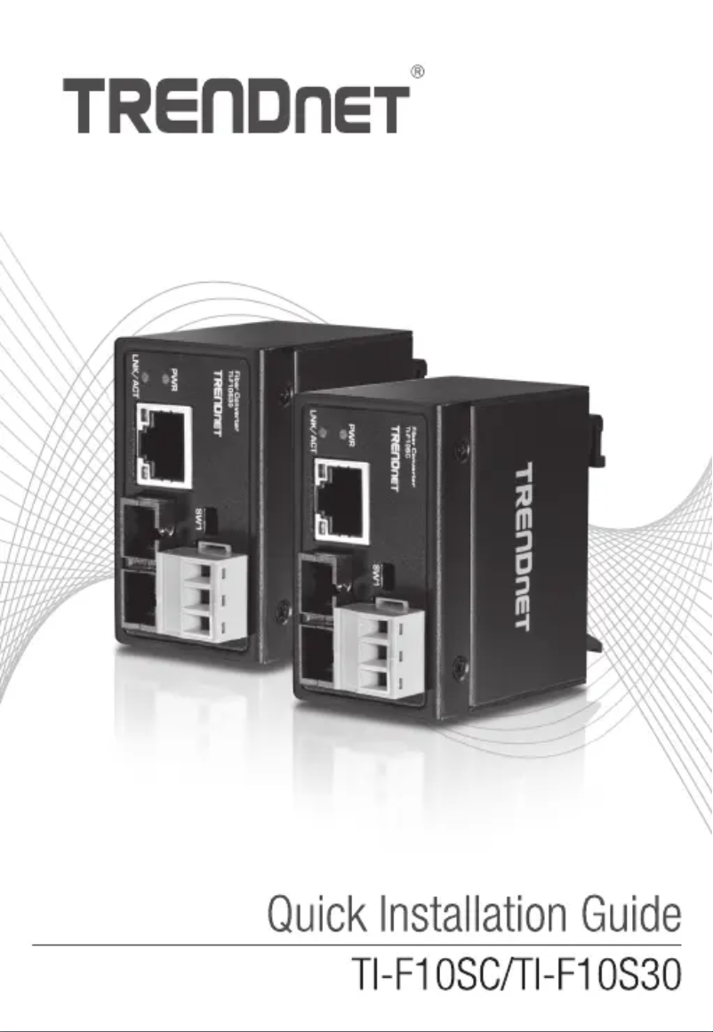 Página 1 del manual Manual de usuario TRENDnet TI-F10S30