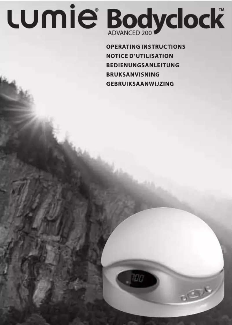 Image de la première page du manuel de l'appareil BodyClock Advanced 200
