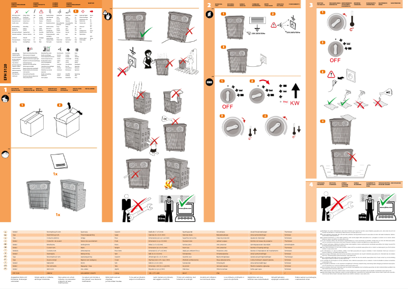 Page n°1 - Manuel utilisateur Qlima EFH5120