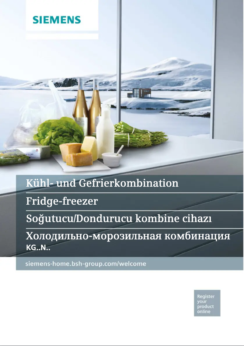 Page 1 de la notice Manuel utilisateur Siemens KG57NPW22N