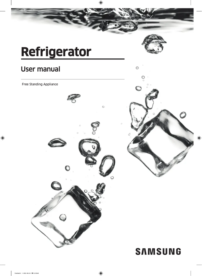 Imagen de la primera página del manual del dispositivo RF90A9015WH