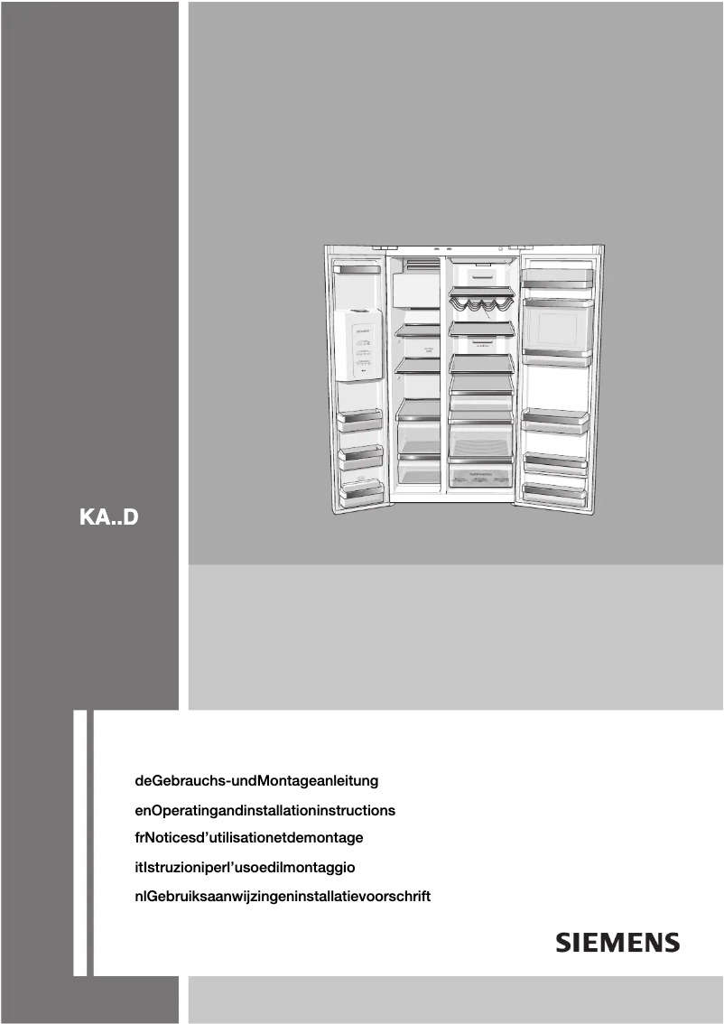 Page 1 de la notice Mode d'emploi Siemens KA62DS21