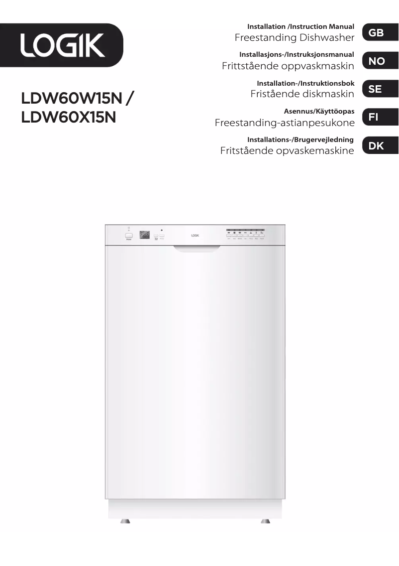 Imagen de la primera página del manual del dispositivo LDW60W15N