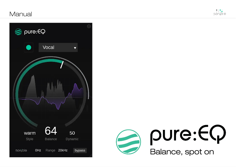 Image de la première page du manuel de l'appareil pure:EQ