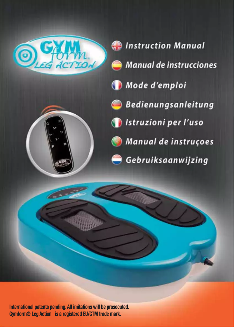 Image de la première page du manuel de l'appareil Leg Action