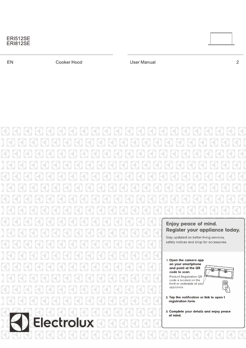 Page 1 de la notice Manuel utilisateur Electrolux ERI512SE