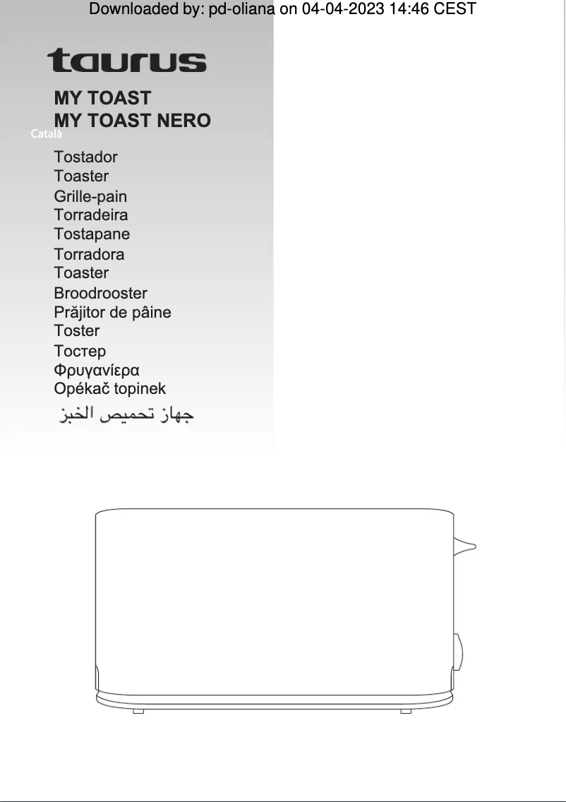 Página 1 del manual Manual de usuario Taurus Nero