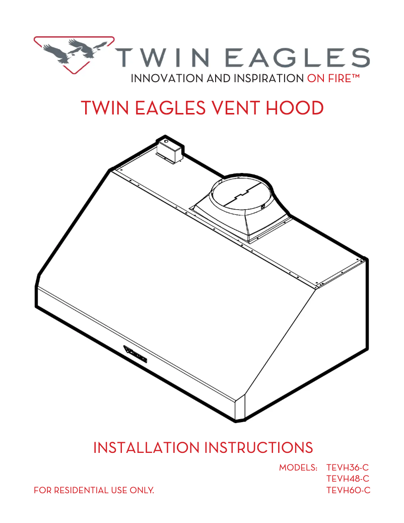 Page n°1 - Manuel utilisateur Twin Eagles TEVH48-C