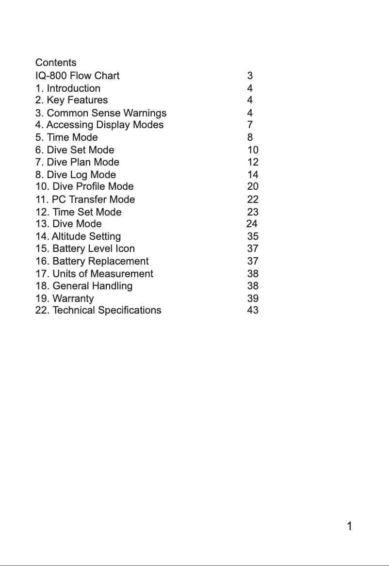 Image de la première page du manuel de l'appareil DC-Sapience IQ-800