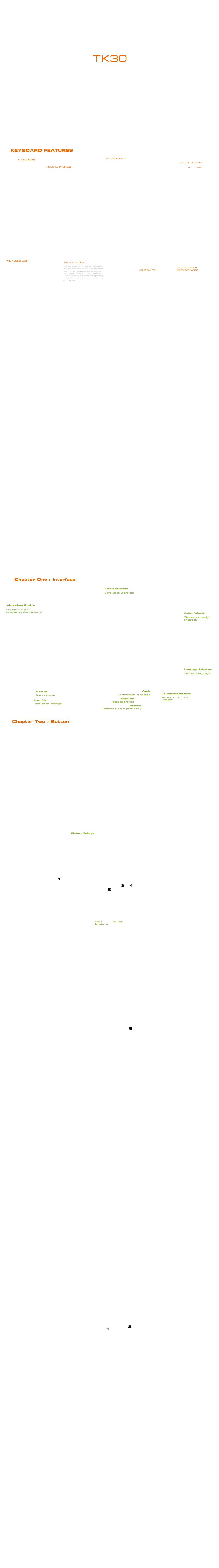 Página 1 del manual Manual de usuario ThunderX3 TK30