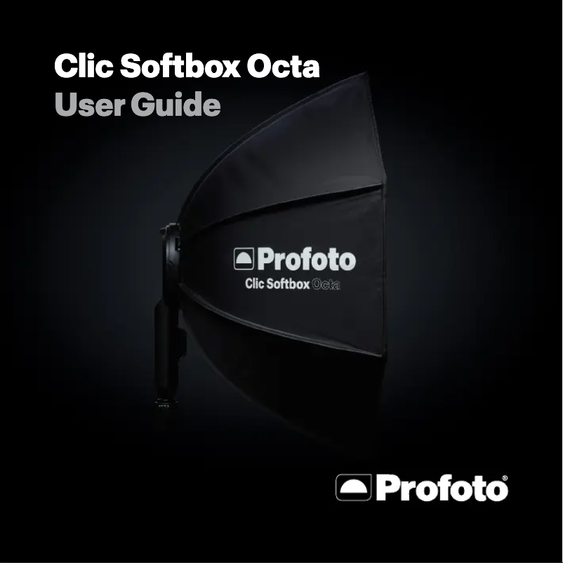Image de la première page du manuel de l'appareil Clic Softbox Octa