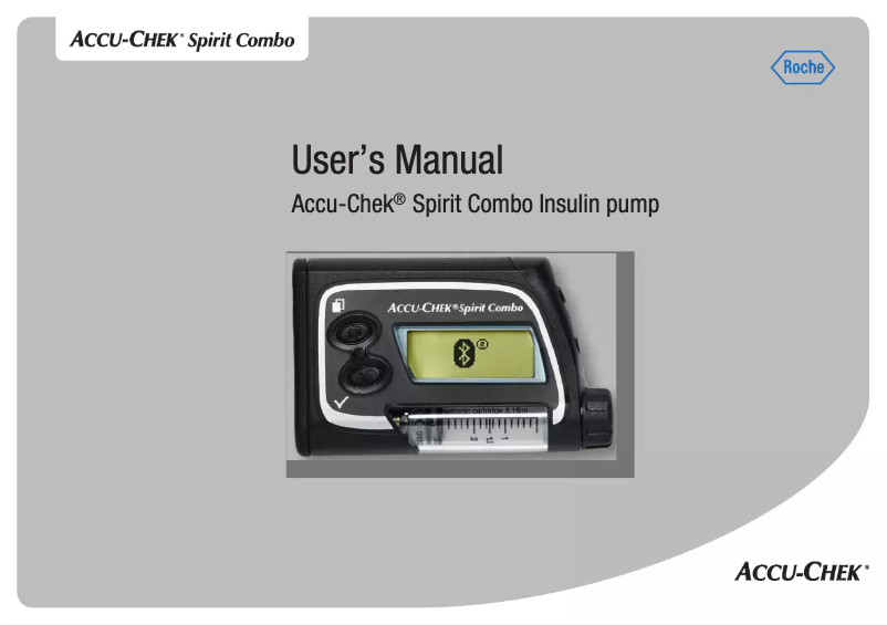 Page n°1 - Manuel utilisateur Accu-Chek Spirit Combo