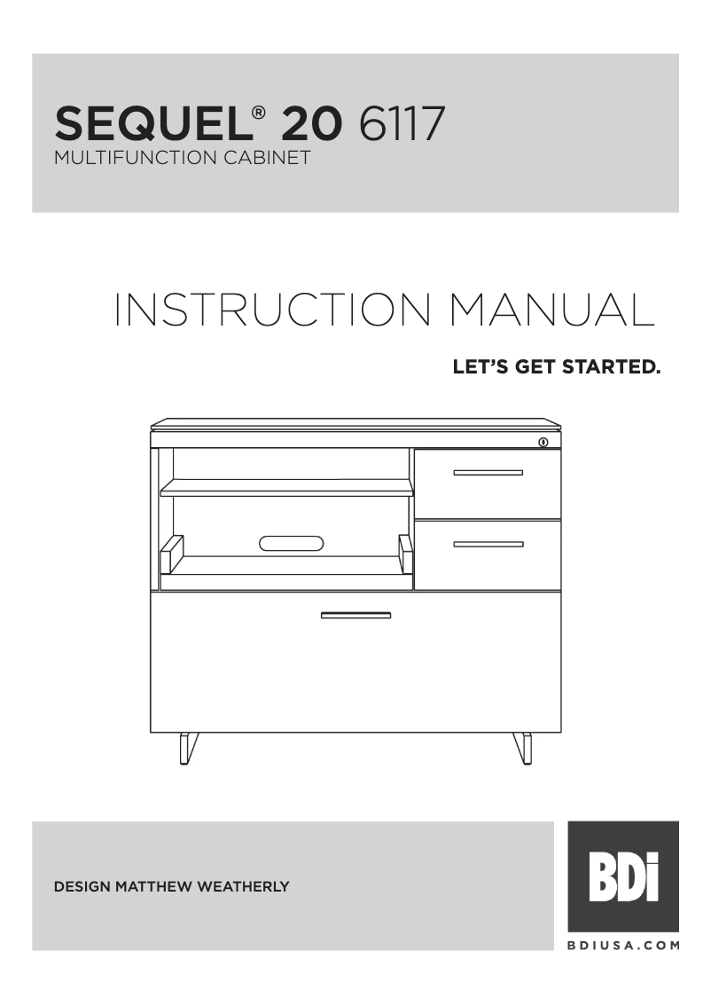 Image de la première page du manuel de l'appareil Sequel 20 6117