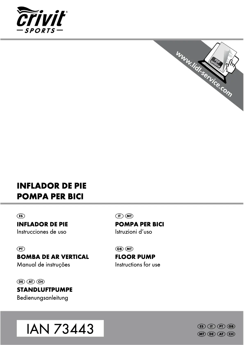 Image de la première page du manuel de l'appareil IAN 73443