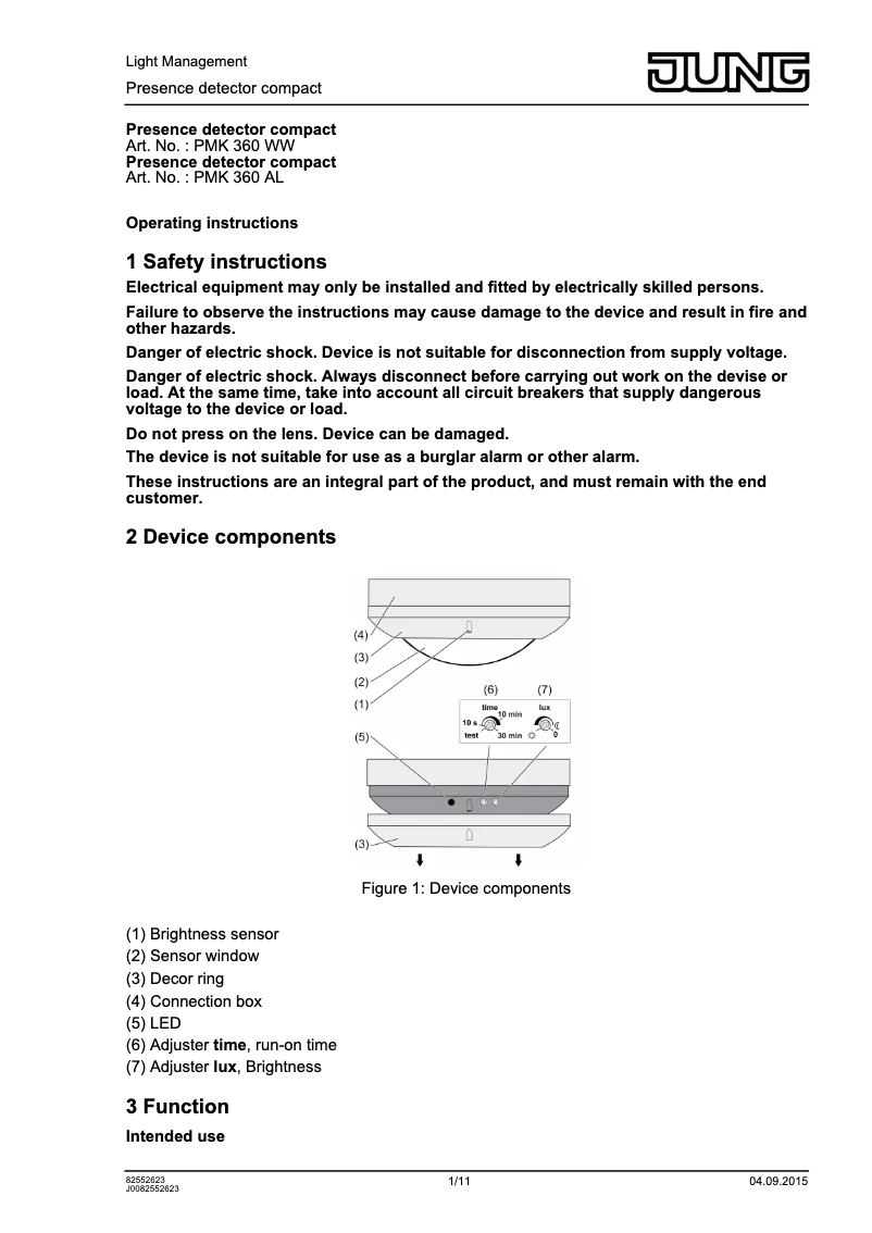 Image de la première page du manuel de l'appareil PMK360