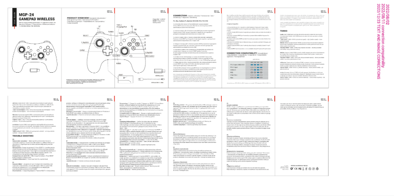 Page 1 de la notice Manuel utilisateur Mars Gaming MGP-24