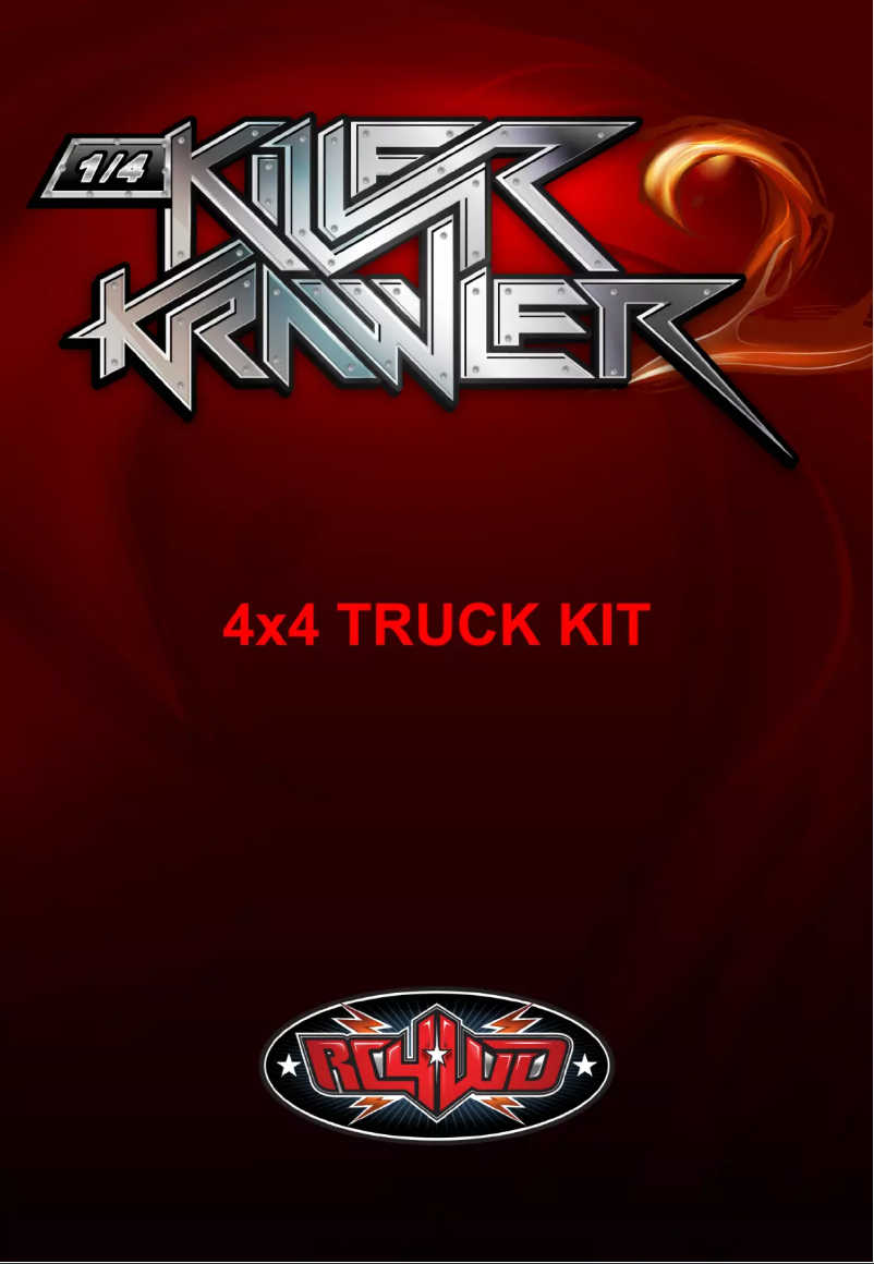 Page 1 de la notice Manuel utilisateur RC4WD Z-K0057