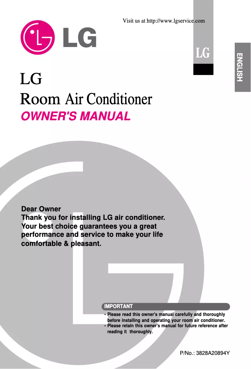 Page n°1 - Manuel utilisateur LG TSNC126TDA0