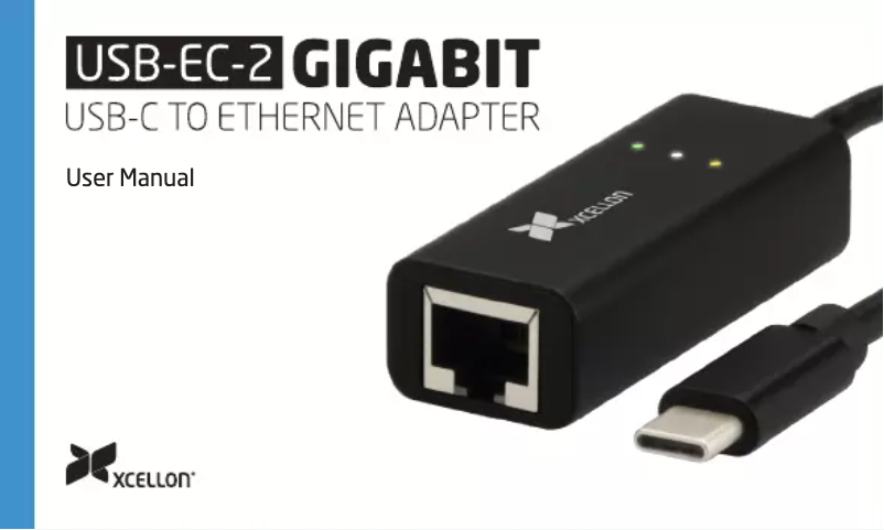 Page 1 de la notice Manuel utilisateur Xcellon USB-EC-2