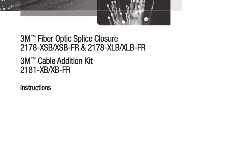 Page n°1 - Manuel utilisateur 3M 2178-XSB