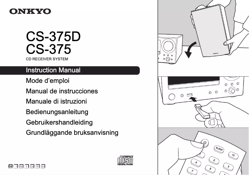 Page 1 de la notice Manuel utilisateur Onkyo CS-375