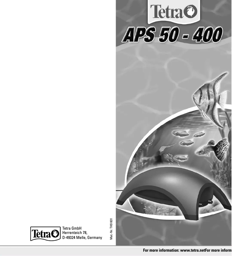 Page n°1 - Manuel utilisateur Tetra APS 50