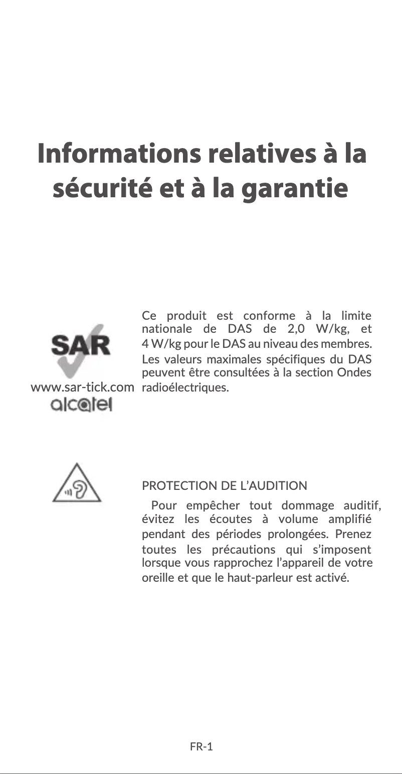 Image de la première page du manuel de l'appareil 1T10 Smart