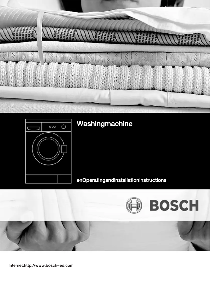 Page n°1 - Manuel utilisateur Bosch WAE20062EE