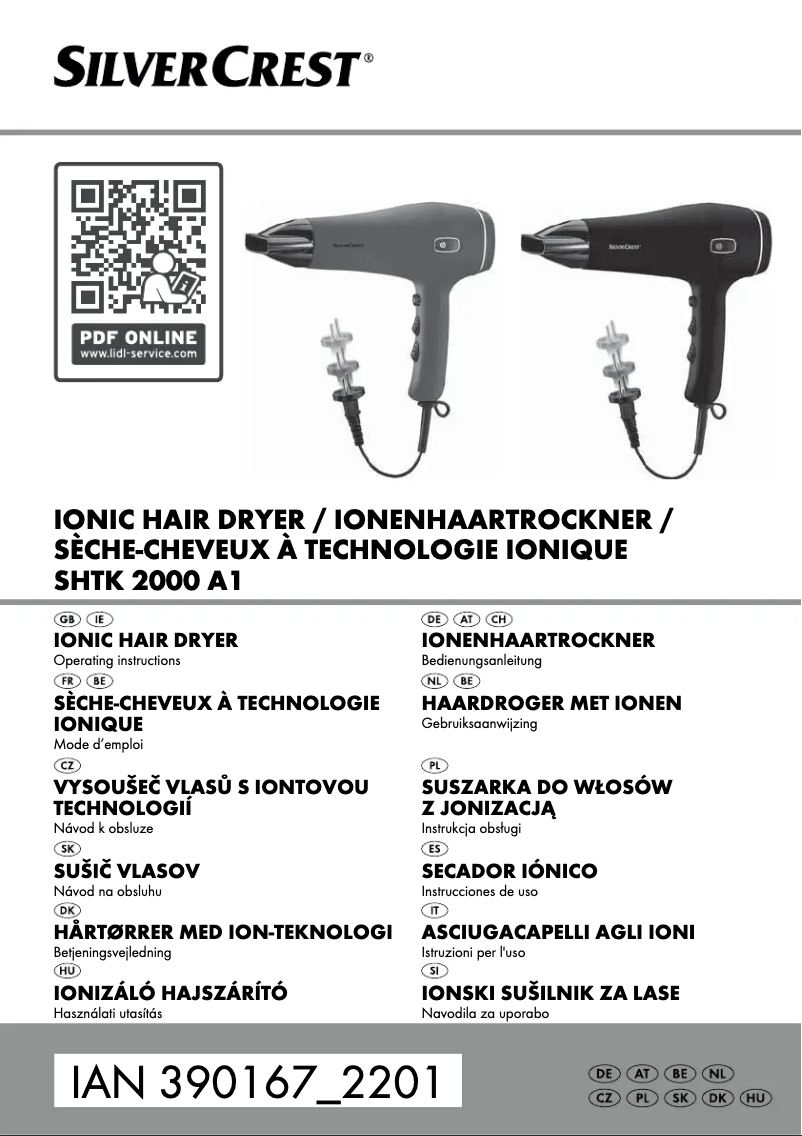 Image de la première page du manuel de l'appareil SHTK 2000 A1