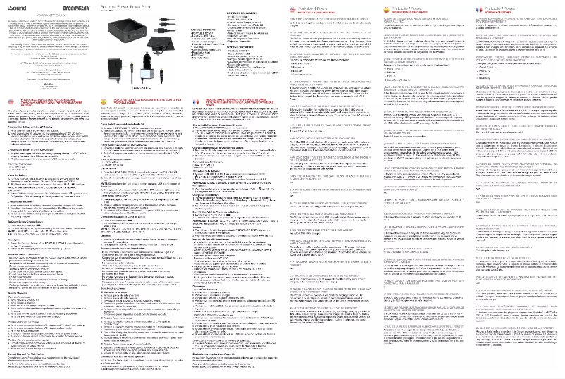 Page 1 de la notice Manuel utilisateur i.Sound ISOUND-4589
