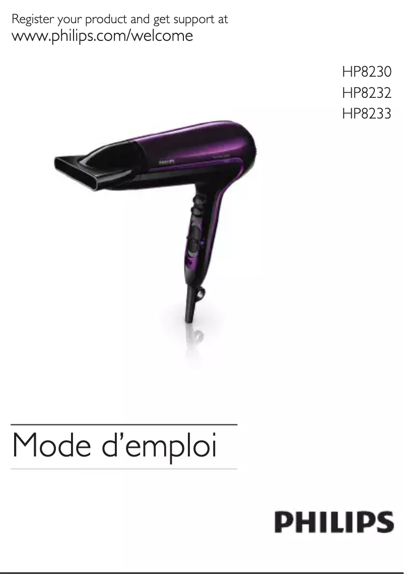 Imagen de la primera página del manual del dispositivo ThermoProtect HP8230