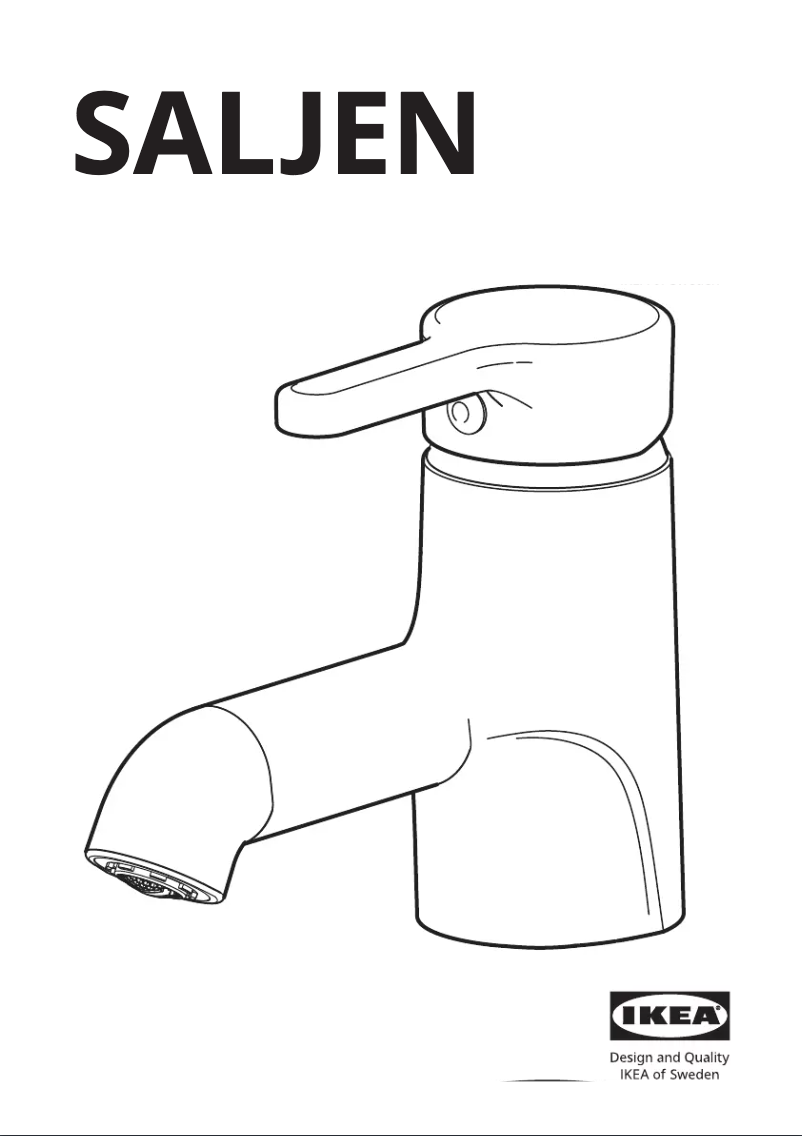 Page 1 de la notice Instructions / montage Ikea SALJEN