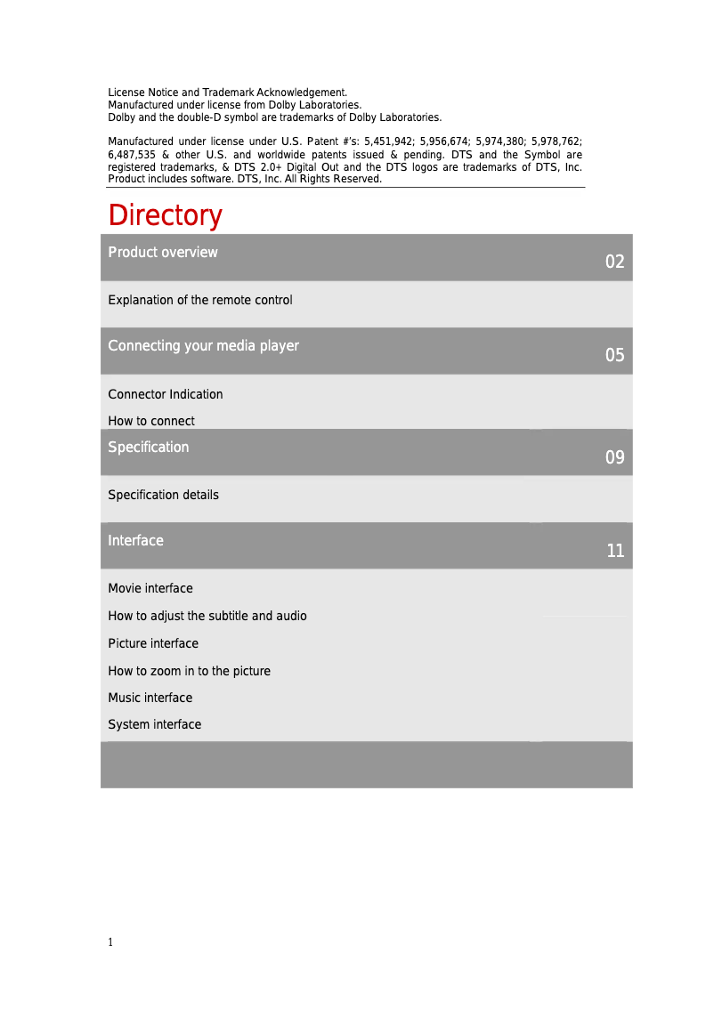 Page 1 de la notice Manuel utilisateur Maxell MMB 100