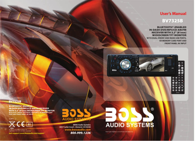 Image de la première page du manuel de l'appareil BV7325B