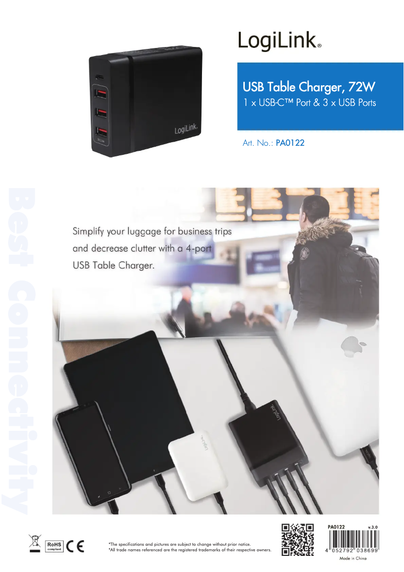 Image de la première page du manuel de l'appareil PA0122