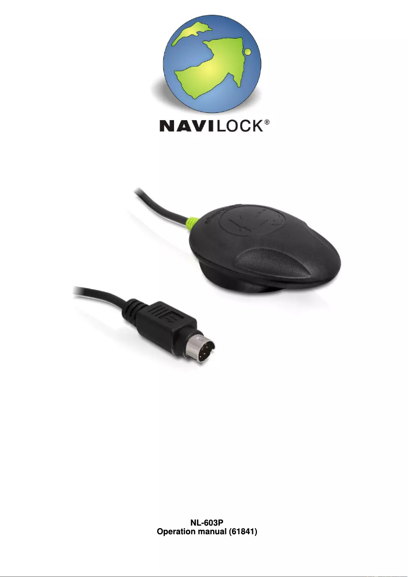 Page 1 de la notice Manuel utilisateur Navilock NL-603P