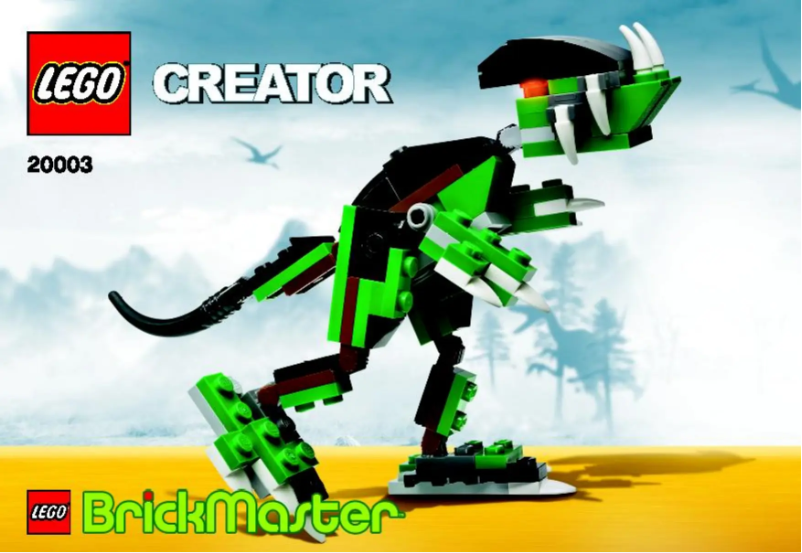 Page n°1 - Manuel utilisateur Lego Creator BM