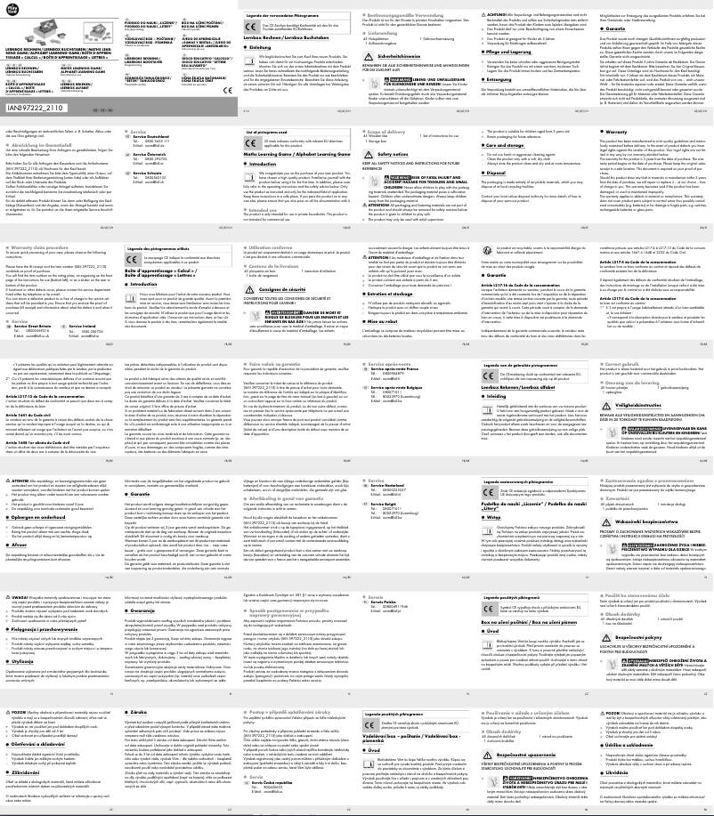 Page 1 de la notice Manuel utilisateur Playtive HG06908