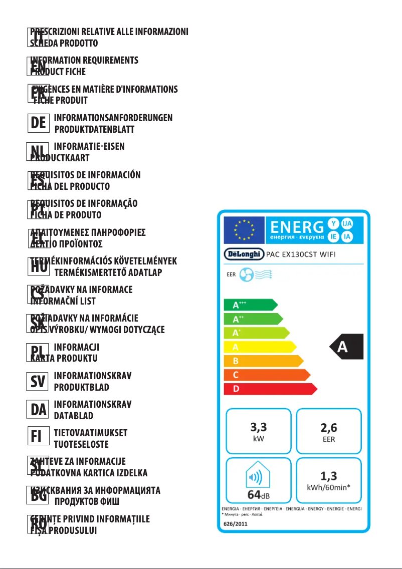 Image de la première page du manuel de l'appareil Pinguino Care4Me PAC EX130 CST WIFI