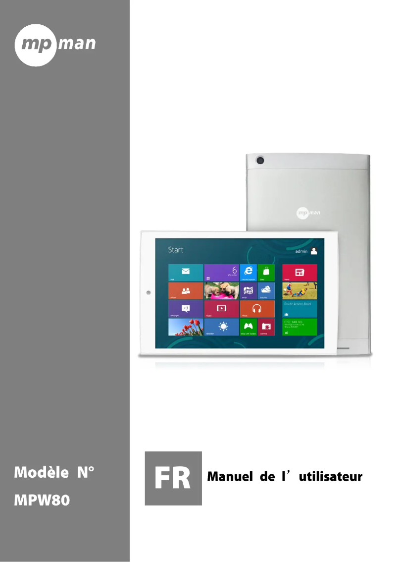 Página 1 del manual Manual de usuario Mpman MPW80