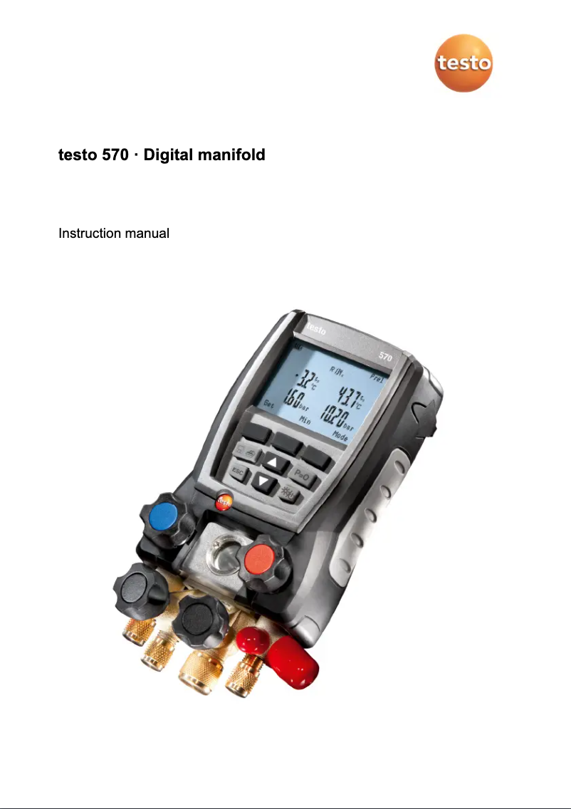 Page n°1 - Manuel utilisateur Testo 570-1